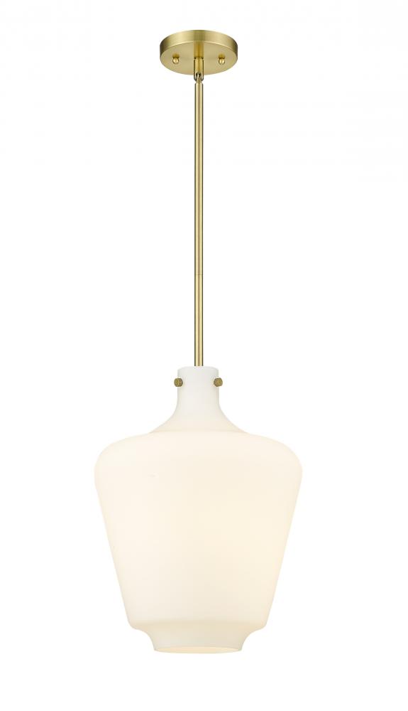 Norwalk - 1 Light - 12 inch - Satin Gold - Stem hung - Mini Pendant