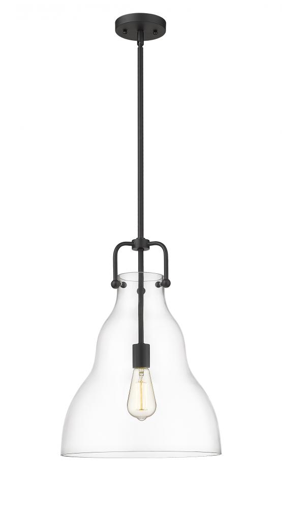 Haverhill - 1 Light - 14 inch - Matte Black - Stem hung - Pendant