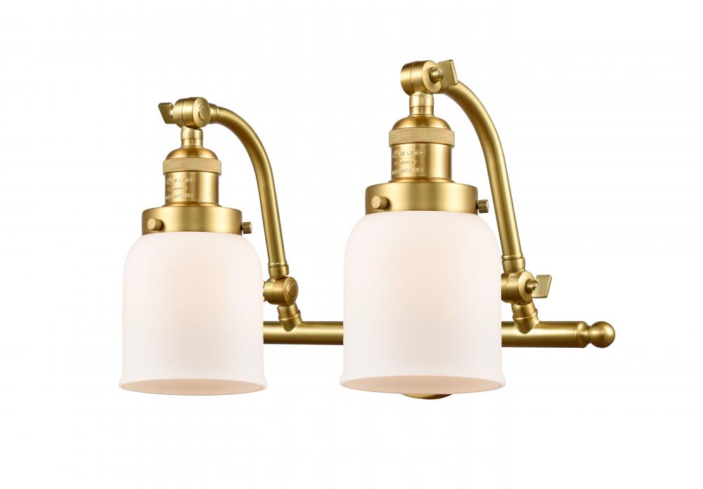 Bell - 2 Light - 18 inch - Satin Gold - Bath Vanity Light