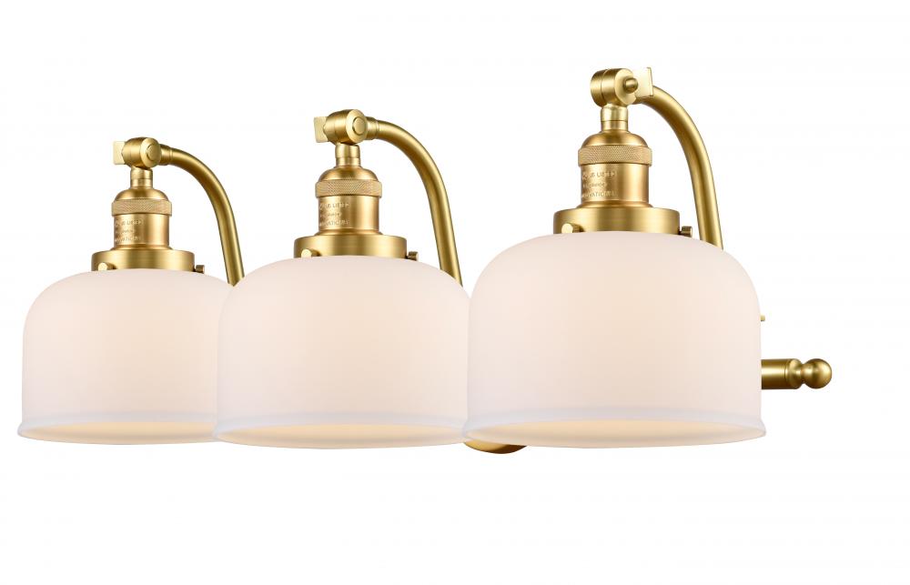 Bell - 3 Light - 28 inch - Satin Gold - Bath Vanity Light