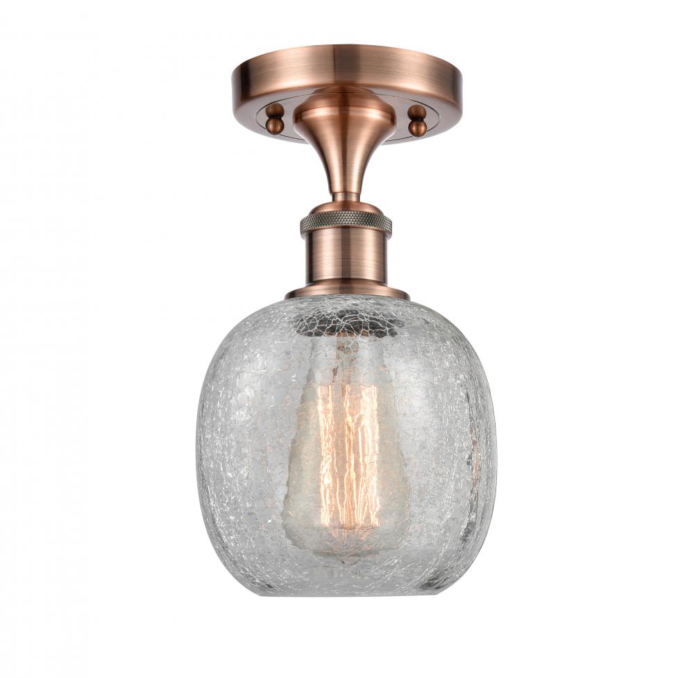 Belfast - 1 Light - 6 inch - Antique Copper - Semi-Flush Mount