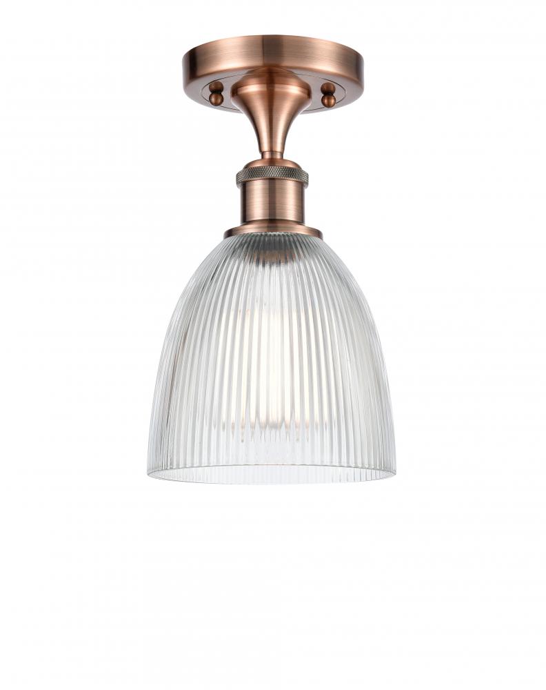 Castile - 1 Light - 6 inch - Antique Copper - Semi-Flush Mount