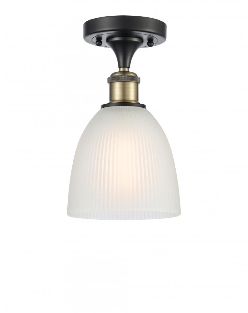 Castile - 1 Light - 6 inch - Black Antique Brass - Semi-Flush Mount