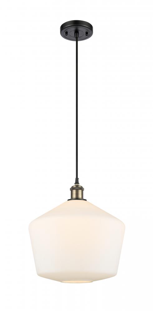 Cindyrella - 1 Light - 12 inch - Black Antique Brass - Cord hung - Mini Pendant