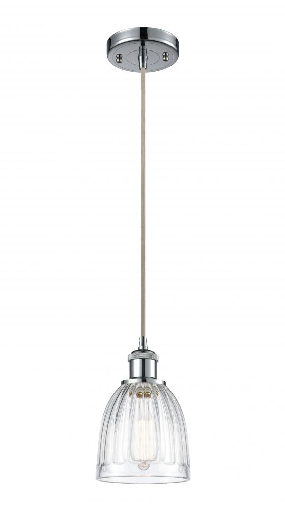 Brookfield - 1 Light - 6 inch - Polished Chrome - Cord hung - Mini Pendant