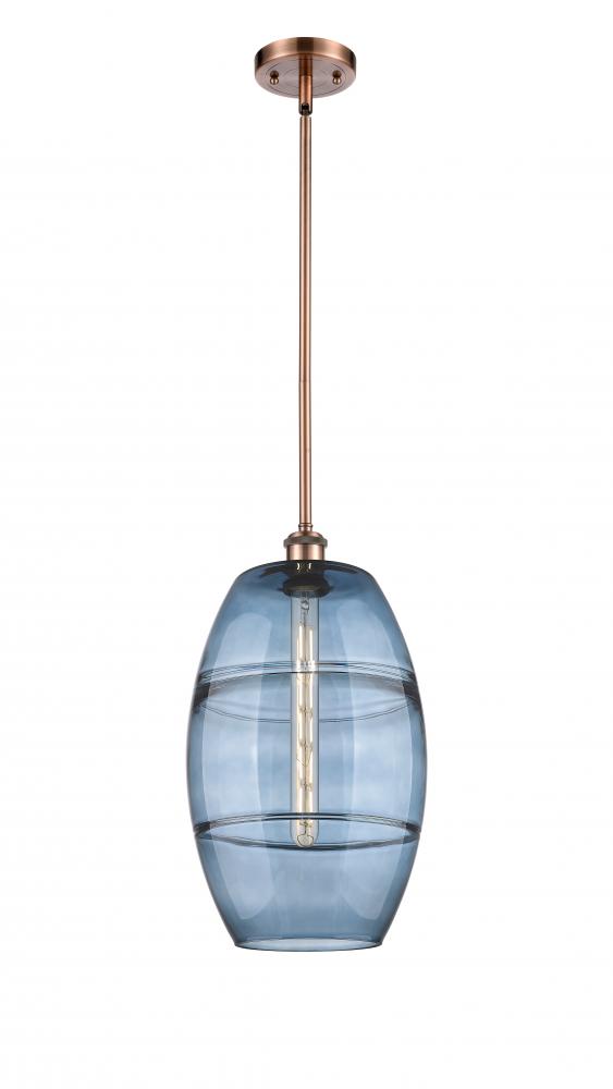 Vaz - 1 Light - 10 inch - Antique Copper - Mini Pendant