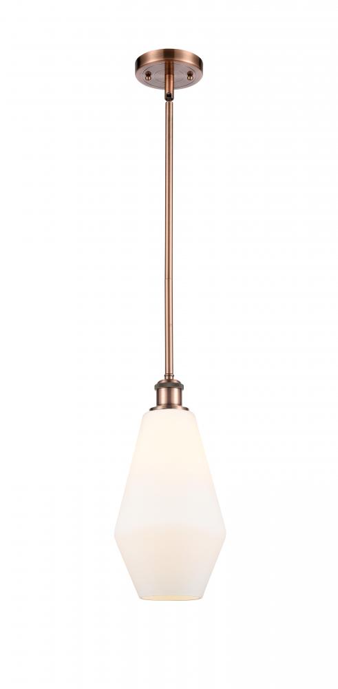 Cindyrella - 1 Light - 7 inch - Antique Copper - Mini Pendant