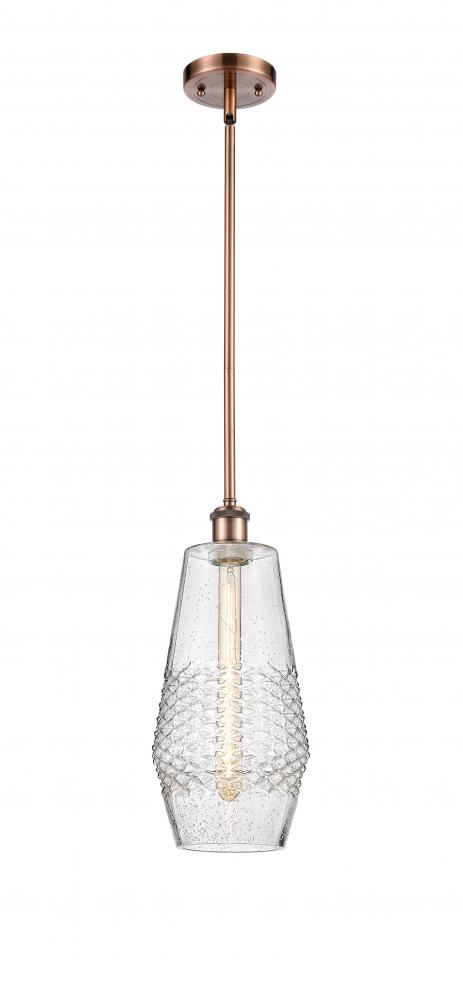 Windham - 1 Light - 7 inch - Antique Copper - Mini Pendant