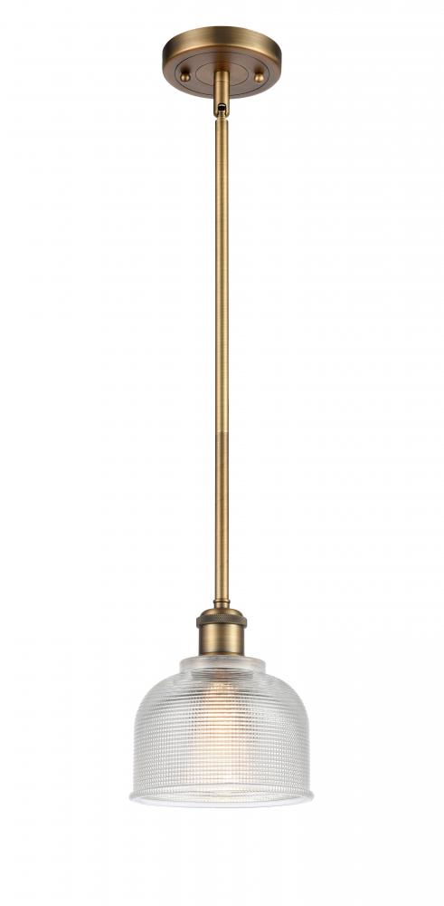 Dayton - 1 Light - 6 inch - Brushed Brass - Mini Pendant