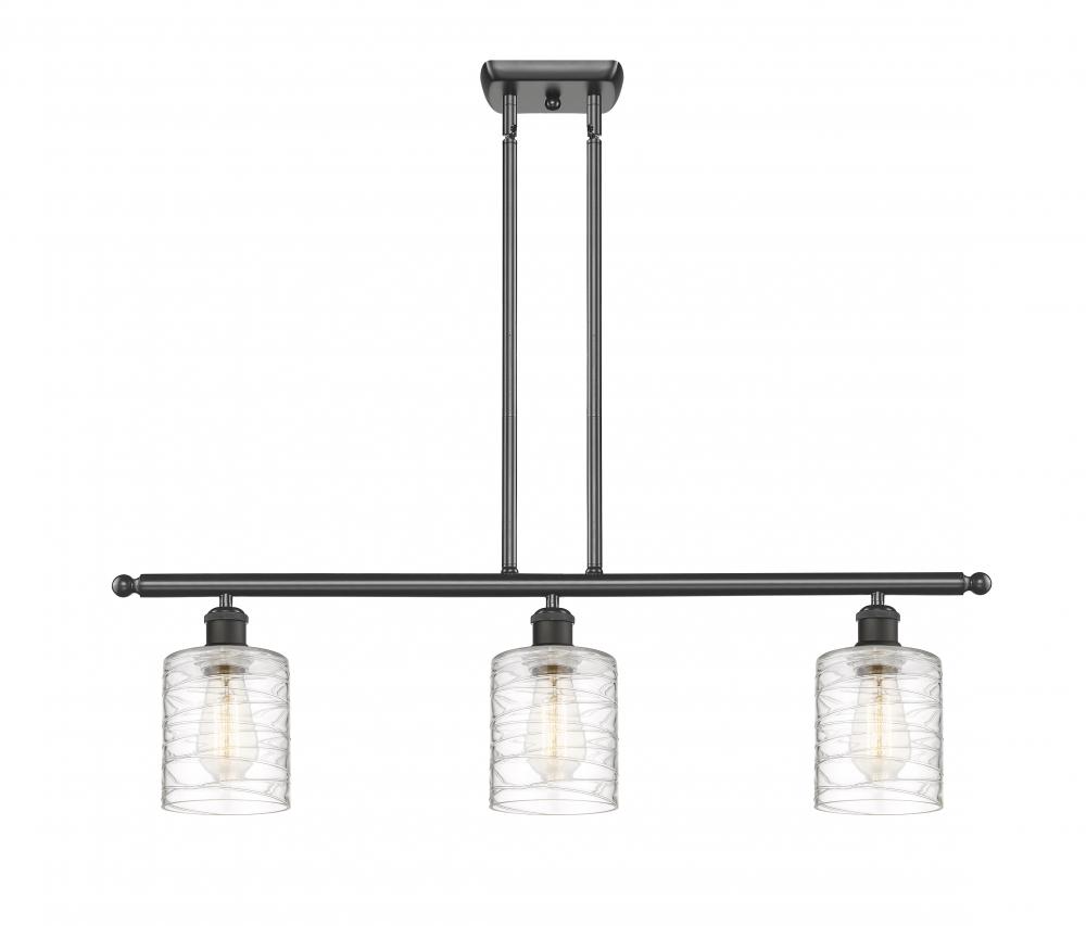 Cobbleskill - 3 Light - 36 inch - Oil Rubbed Bronze - Cord hung - Island Light