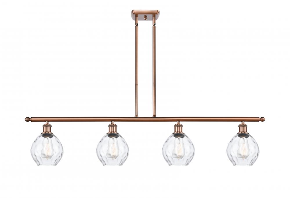 Waverly - 4 Light - 48 inch - Antique Copper - Cord hung - Island Light