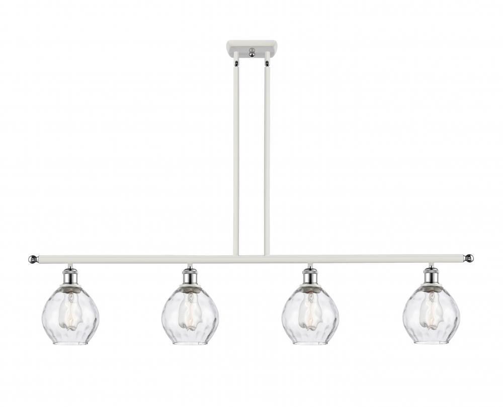 Waverly - 4 Light - 48 inch - White Polished Chrome - Cord hung - Island Light