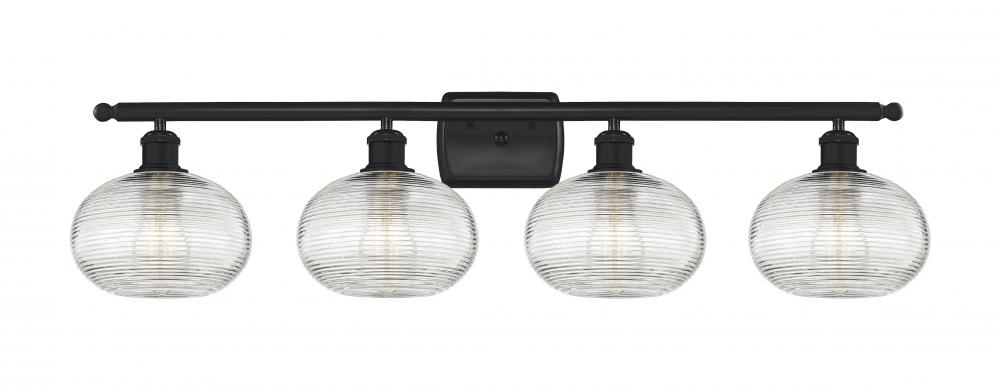 Ithaca - 4 Light - 38 inch - Matte Black - Bath Vanity Light