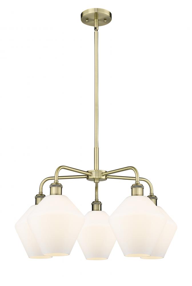 Cindyrella - 5 Light - 26 inch - Antique Brass - Chandelier