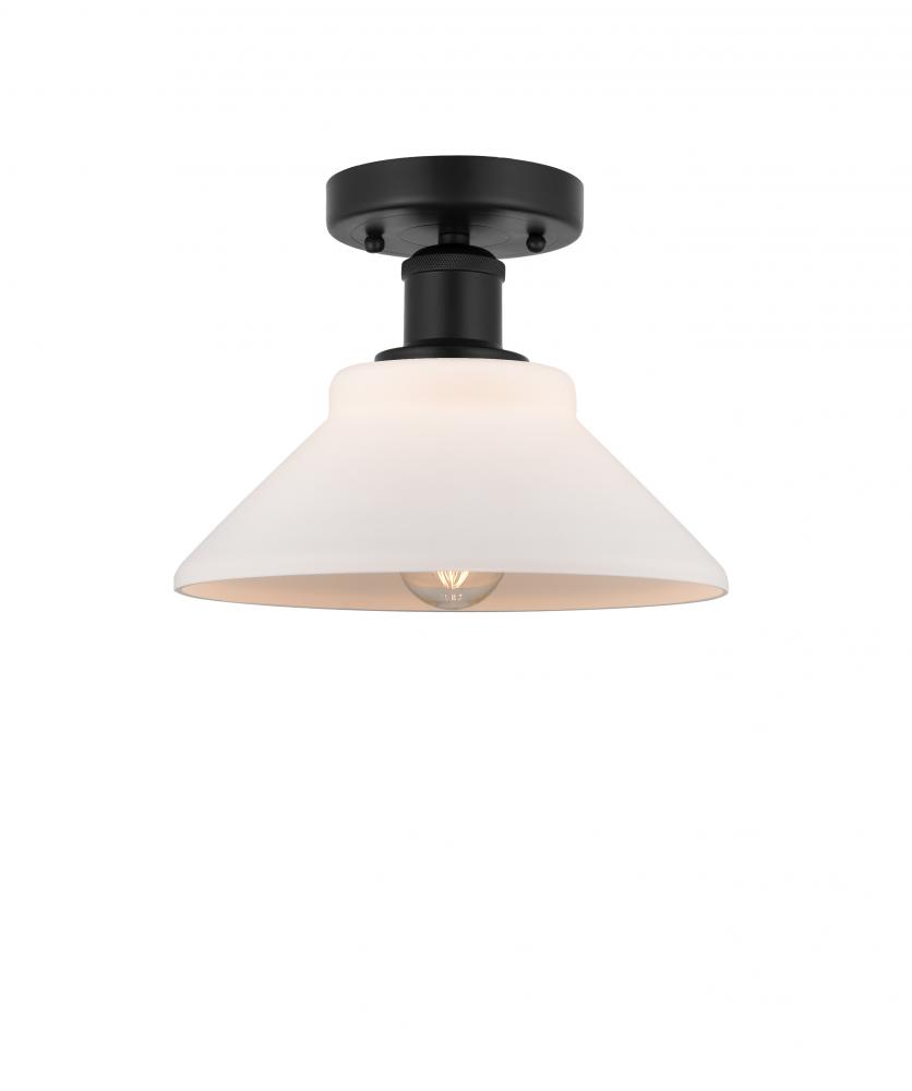 Orwell - 1 Light - 8 inch - Matte Black - Semi-Flush Mount