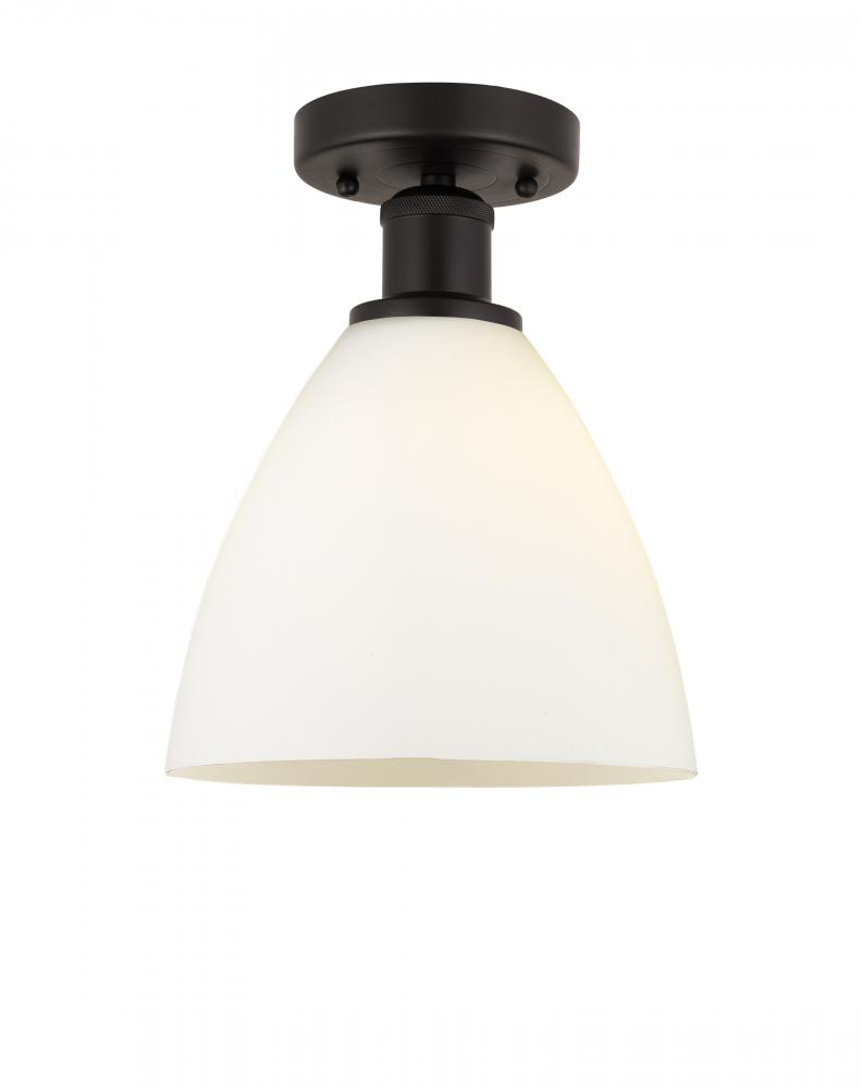 Bristol - 1 Light - 8 inch - Oil Rubbed Bronze - Semi-Flush Mount