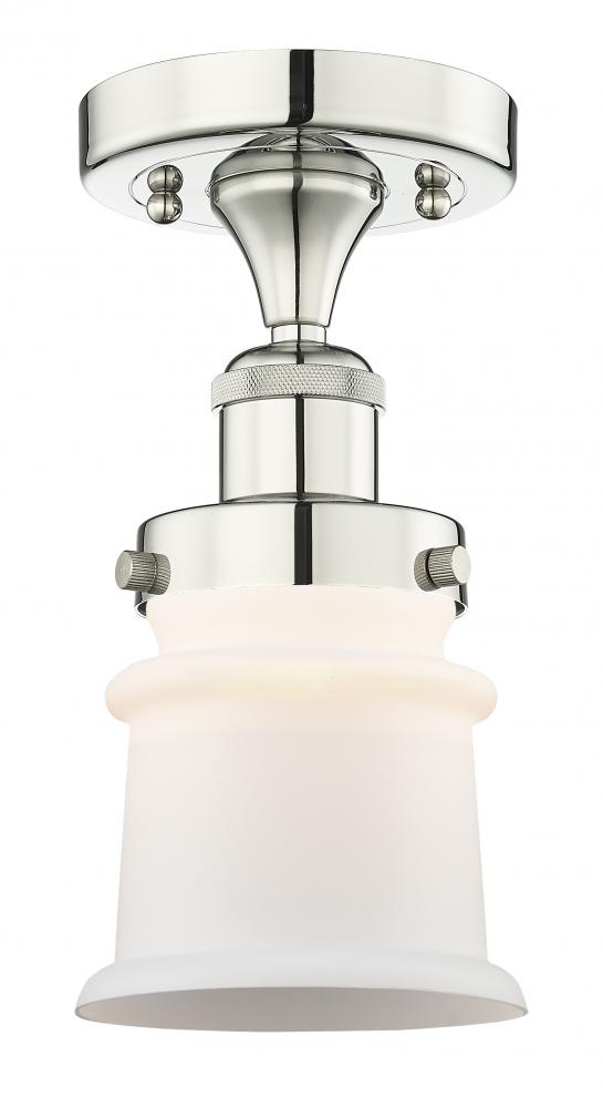 Canton - 1 Light - 5 inch - Polished Nickel - Semi-Flush Mount