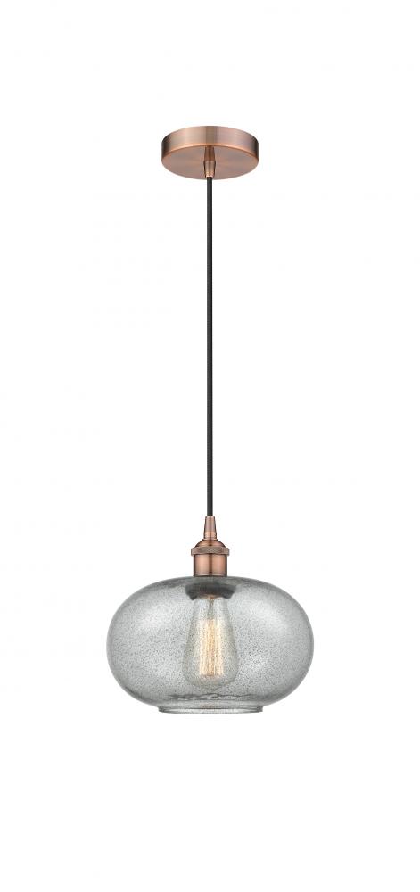 Gorham - 1 Light - 10 inch - Antique Copper - Cord hung - Mini Pendant