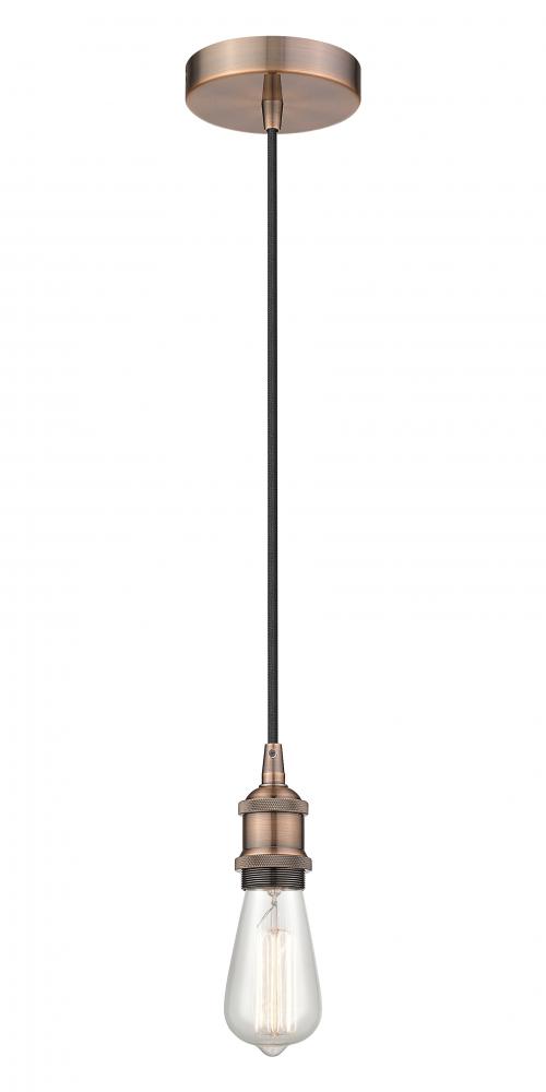 Edison - 1 Light - 2 inch - Antique Copper - Cord hung - Mini Pendant