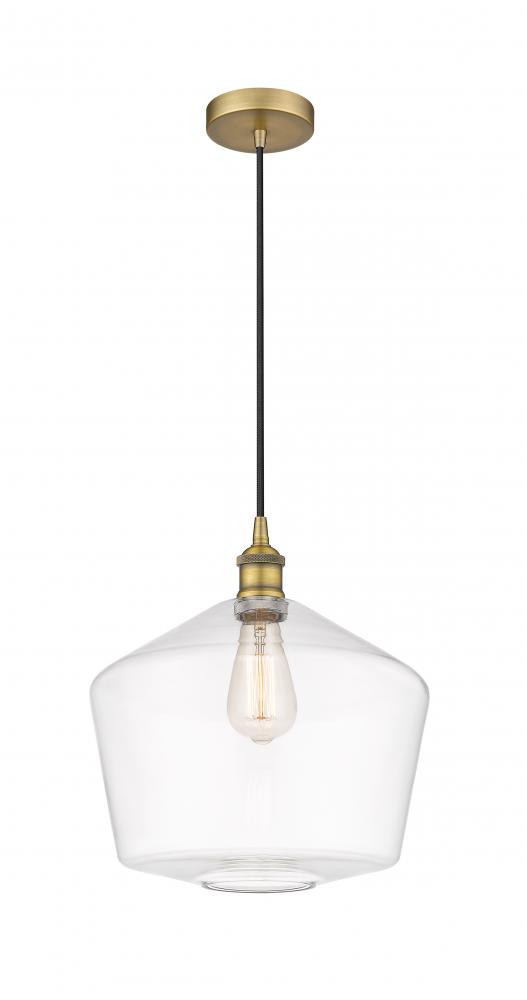 Cindyrella - 1 Light - 12 inch - Brushed Brass - Cord hung - Mini Pendant