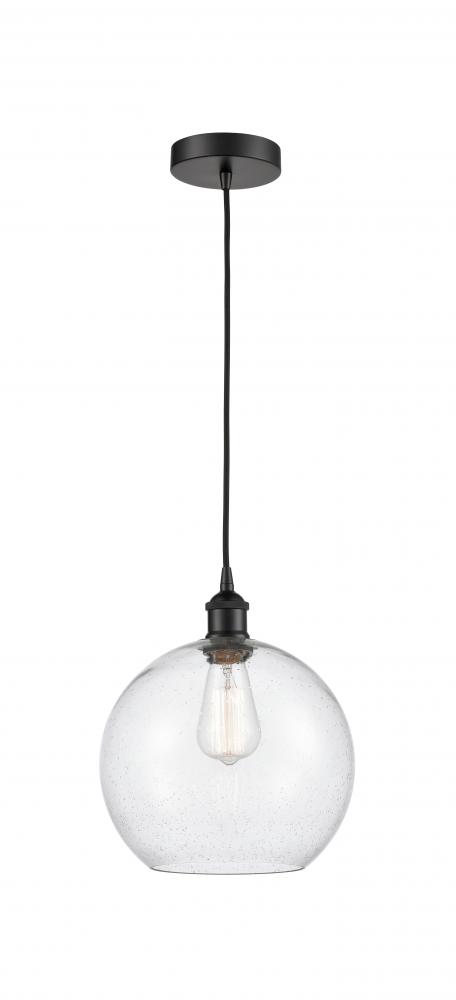 Athens - 1 Light - 10 inch - Matte Black - Cord hung - Mini Pendant