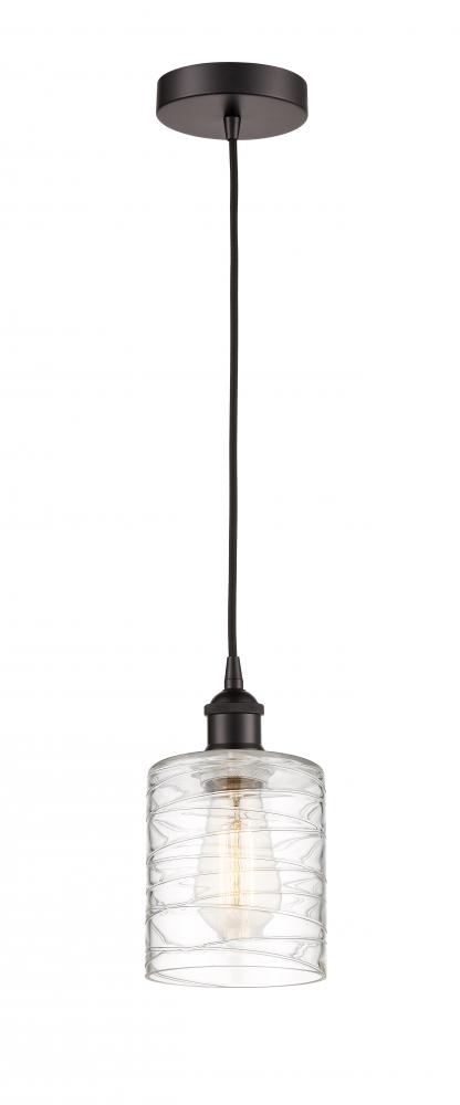 Cobbleskill - 1 Light - 5 inch - Oil Rubbed Bronze - Cord hung - Mini Pendant