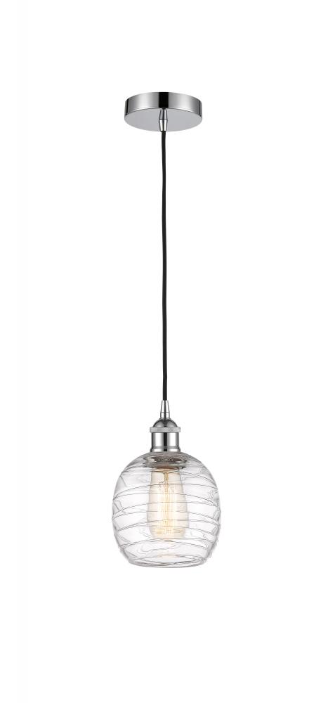 Belfast - 1 Light - 6 inch - Polished Chrome - Cord hung - Mini Pendant