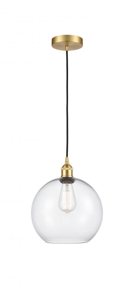 Athens - 1 Light - 10 inch - Satin Gold - Cord hung - Mini Pendant