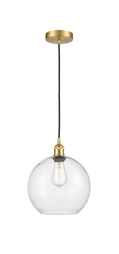 Athens - 1 Light - 10 inch - Satin Gold - Cord hung - Mini Pendant