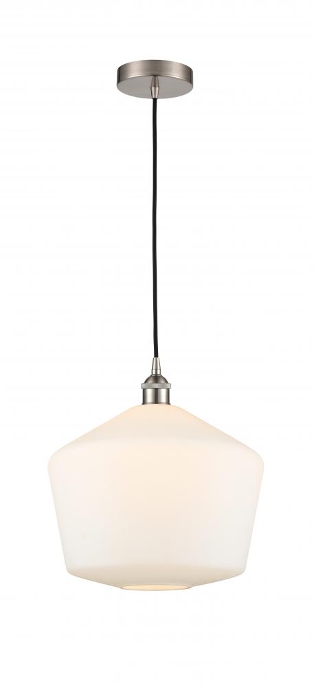 Cindyrella - 1 Light - 12 inch - Brushed Satin Nickel - Cord hung - Mini Pendant