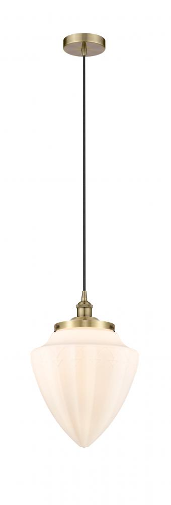 Bullet - 1 Light - 12 inch - Antique Brass - Mini Pendant