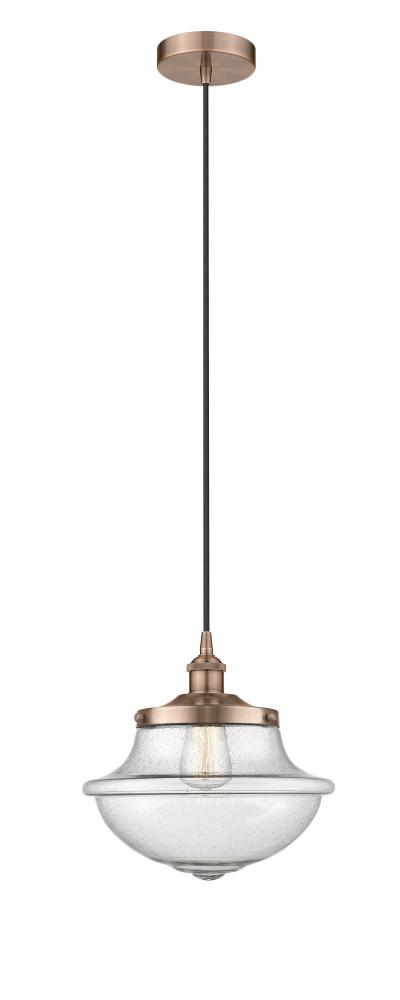 Oxford - 1 Light - 12 inch - Antique Copper - Mini Pendant