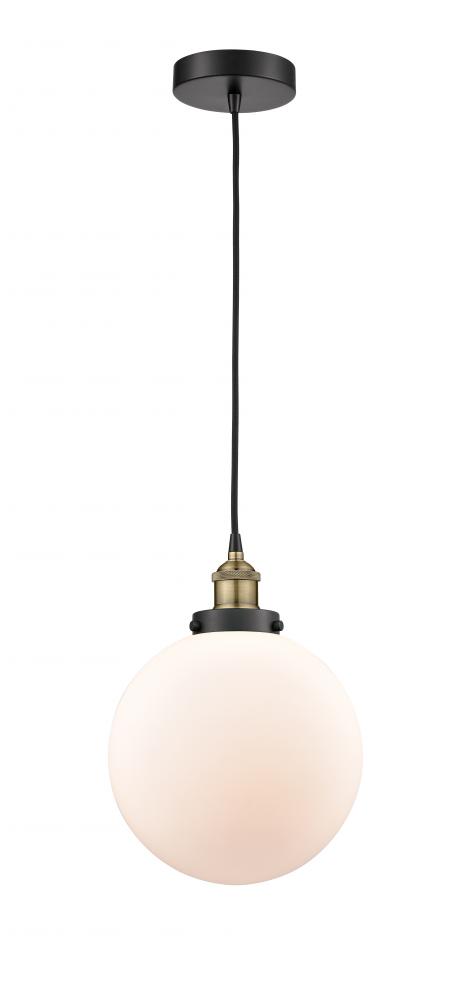 Beacon - 1 Light - 10 inch - Black Antique Brass - Cord hung - Mini Pendant