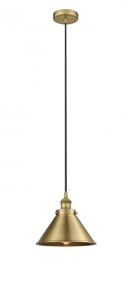 Edison - 1 Light - 10 inch - Brushed Brass - Mini Pendant