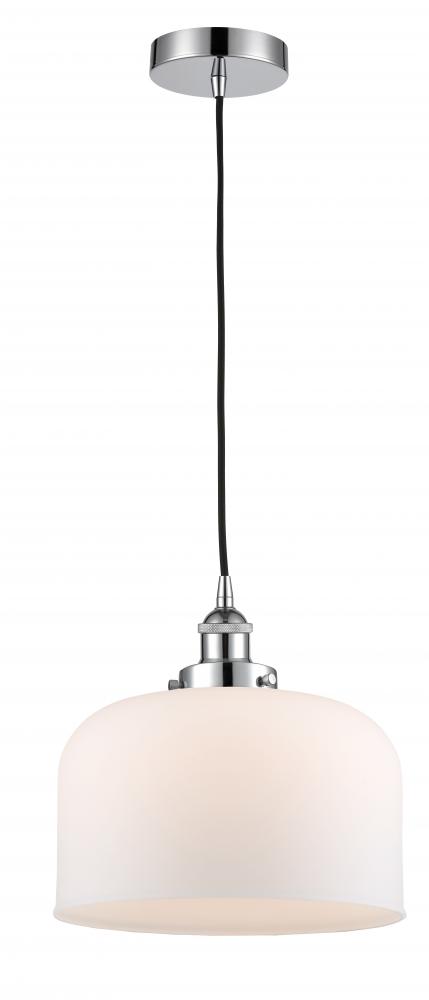 Bell - 1 Light - 12 inch - Polished Chrome - Cord hung - Mini Pendant