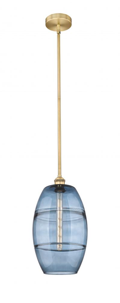 Vaz - 1 Light - 10 inch - Brushed Brass - Cord hung - Mini Pendant