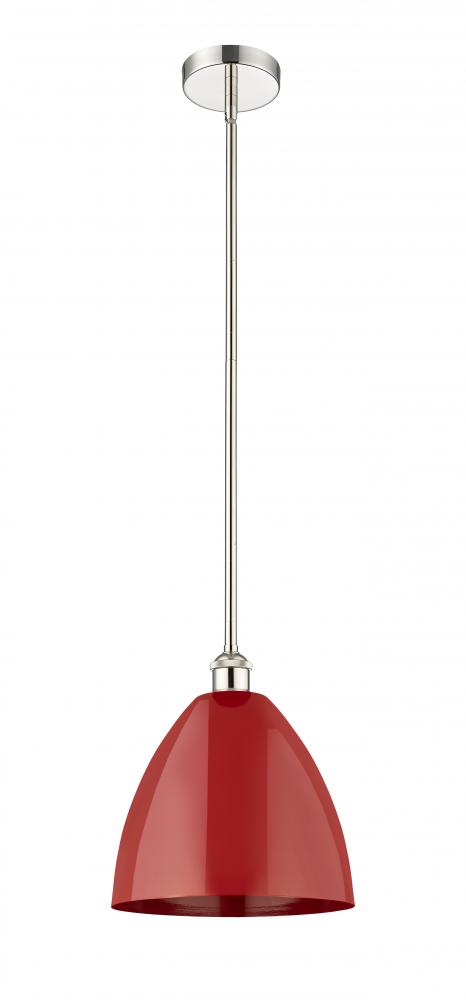 Plymouth - 1 Light - 12 inch - Polished Nickel - Cord hung - Mini Pendant