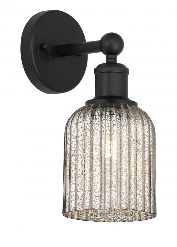 Bridal Veil - 1 Light - 5 inch - Matte Black - Sconce