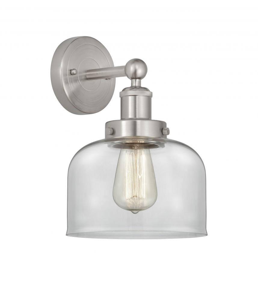 Bell - 1 Light - 8 inch - Brushed Satin Nickel - Sconce