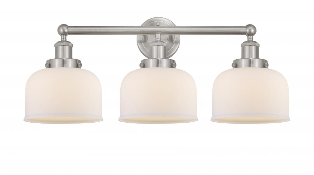 Bell - 3 Light - 26 inch - Brushed Satin Nickel - Bath Vanity Light