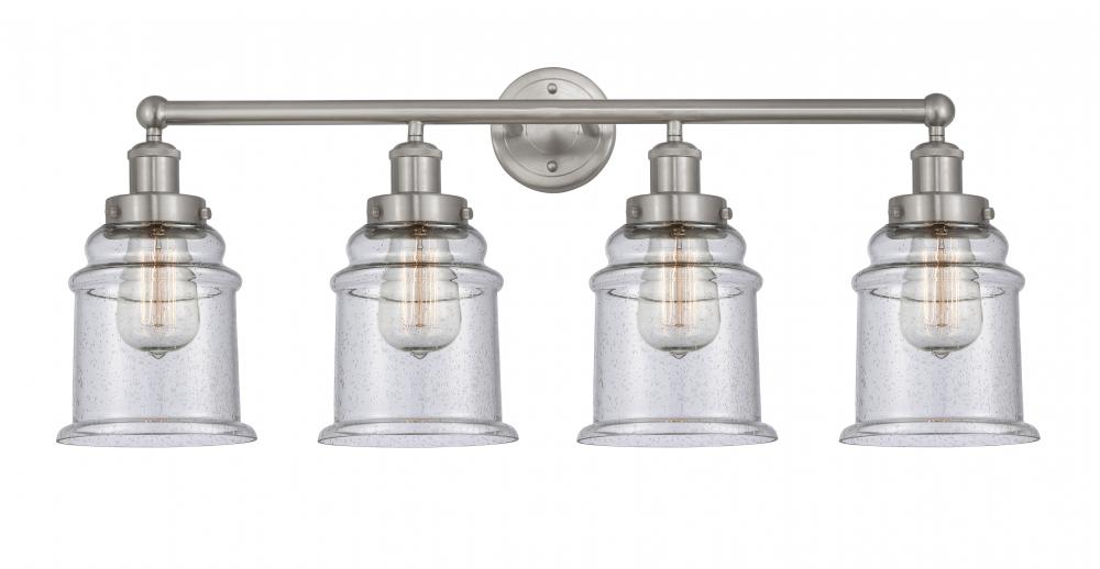 Canton - 4 Light - 33 inch - Brushed Satin Nickel - Bath Vanity Light