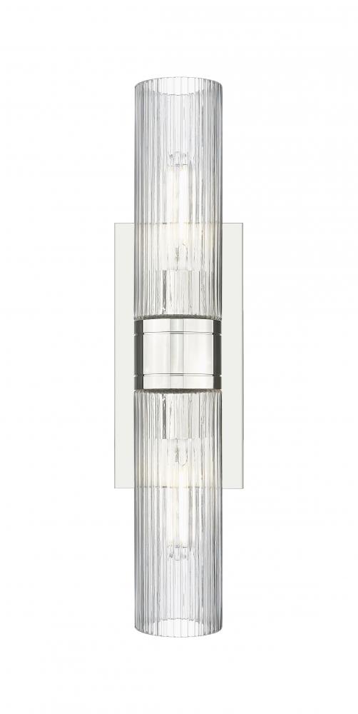 Boreas - 2 Light - 18 inch - Polished Nickel - Bath Vanity Light