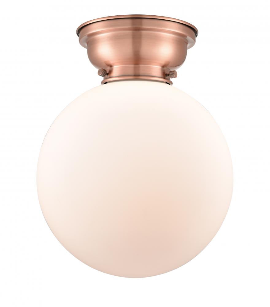 Beacon - 1 Light - 10 inch - Antique Copper - Flush Mount