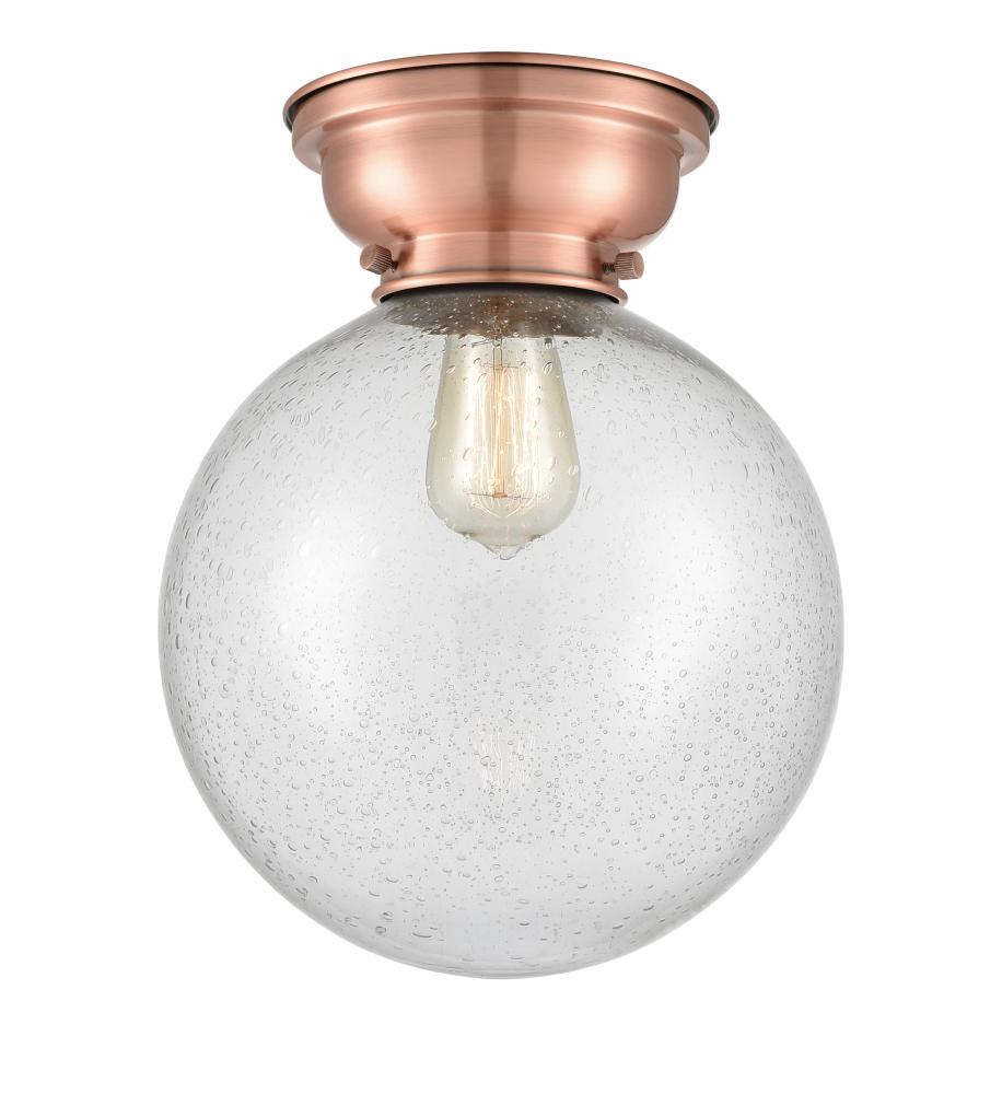 Beacon - 1 Light - 10 inch - Antique Copper - Flush Mount