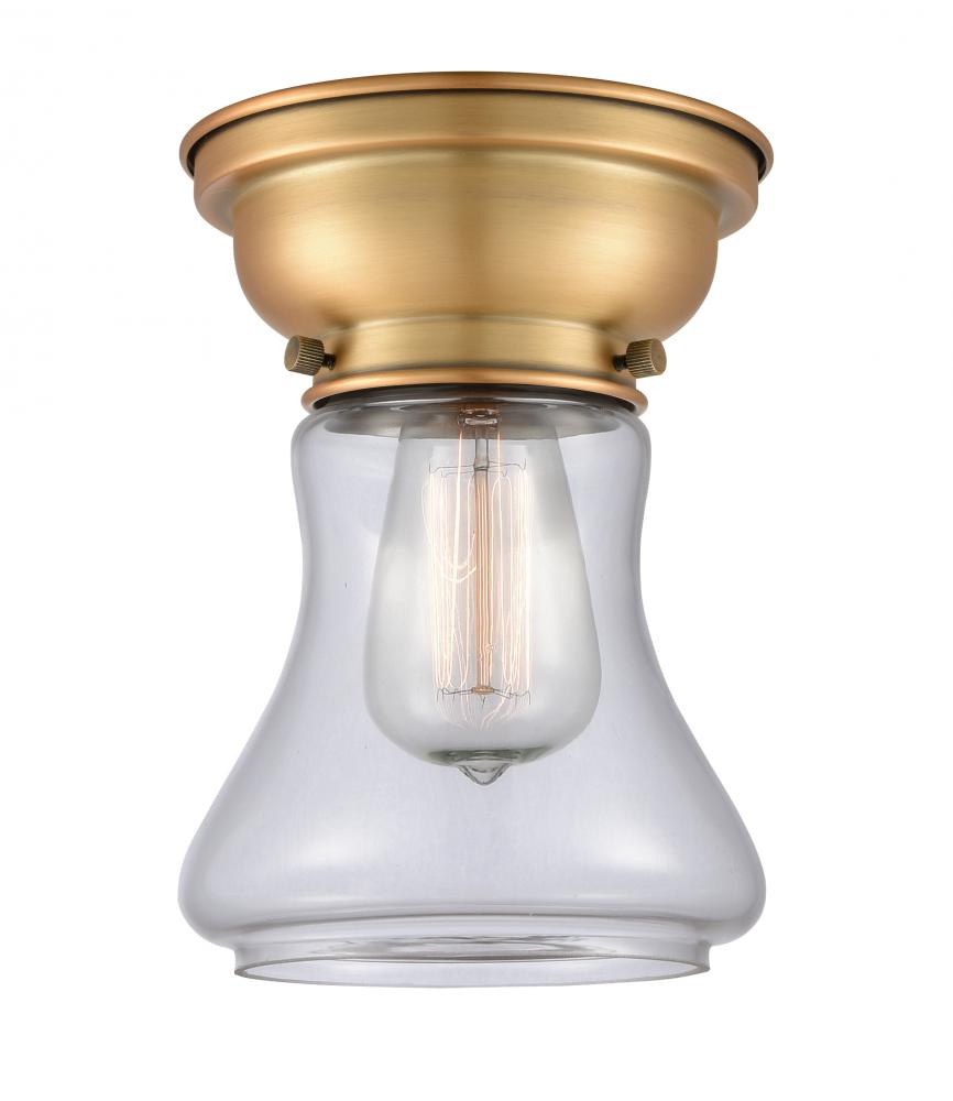 Bellmont - 1 Light - 6 inch - Brushed Brass - Flush Mount