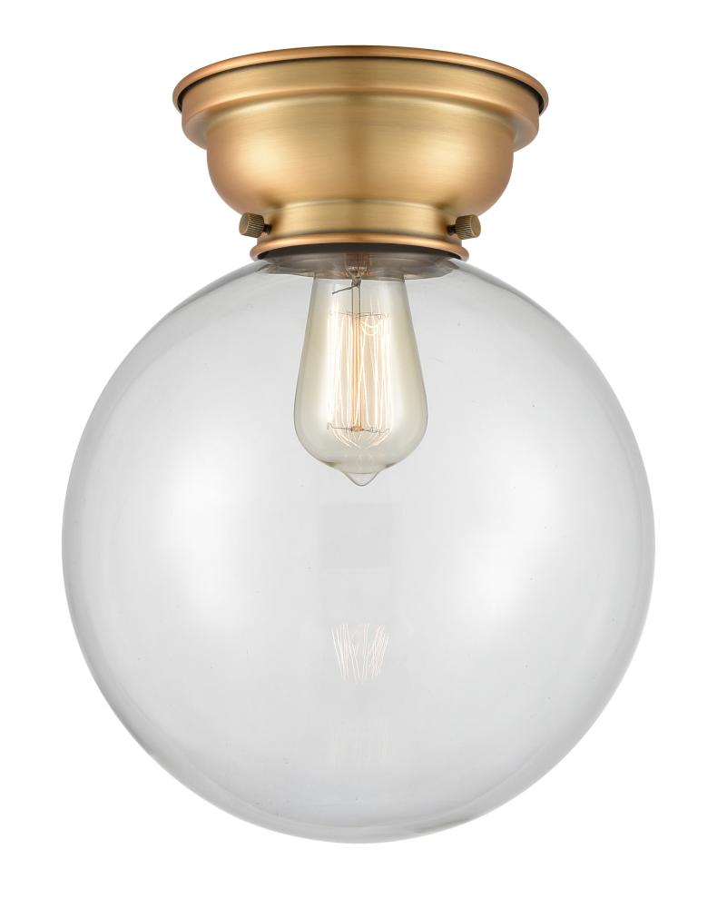 Beacon - 1 Light - 10 inch - Brushed Brass - Flush Mount