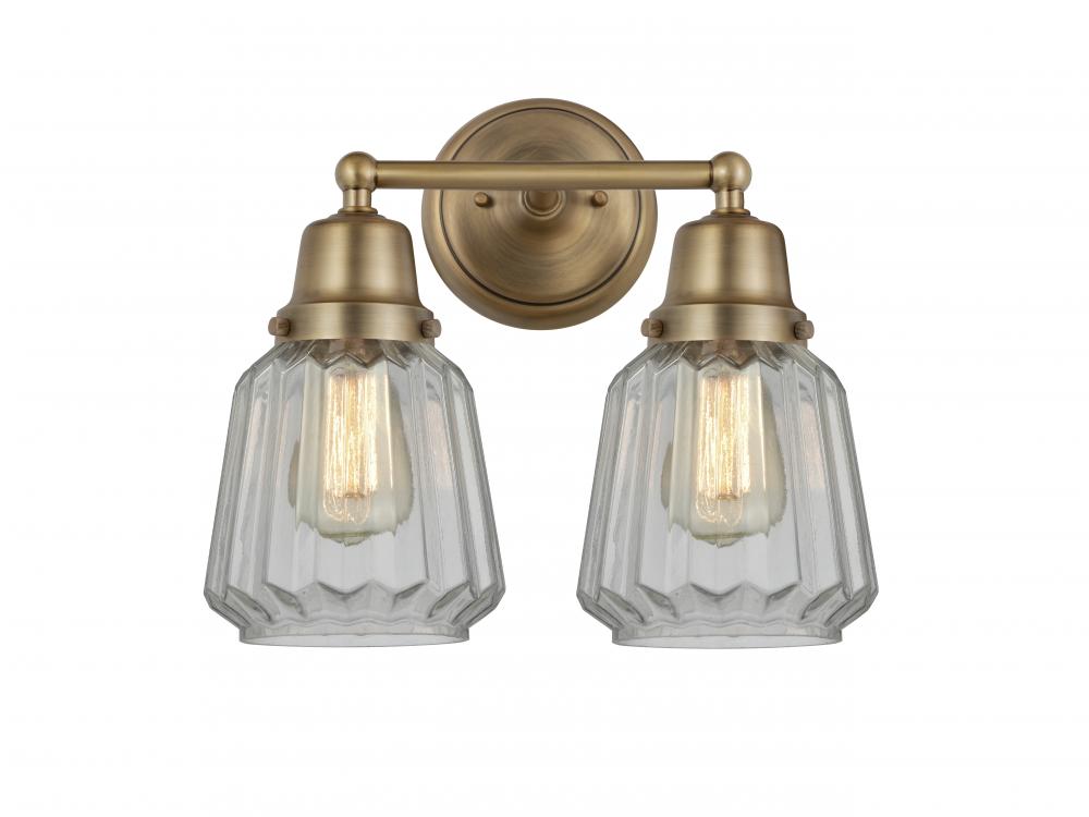 Chatham - 2 Light - 14 inch - Brushed Brass - Bath Vanity Light