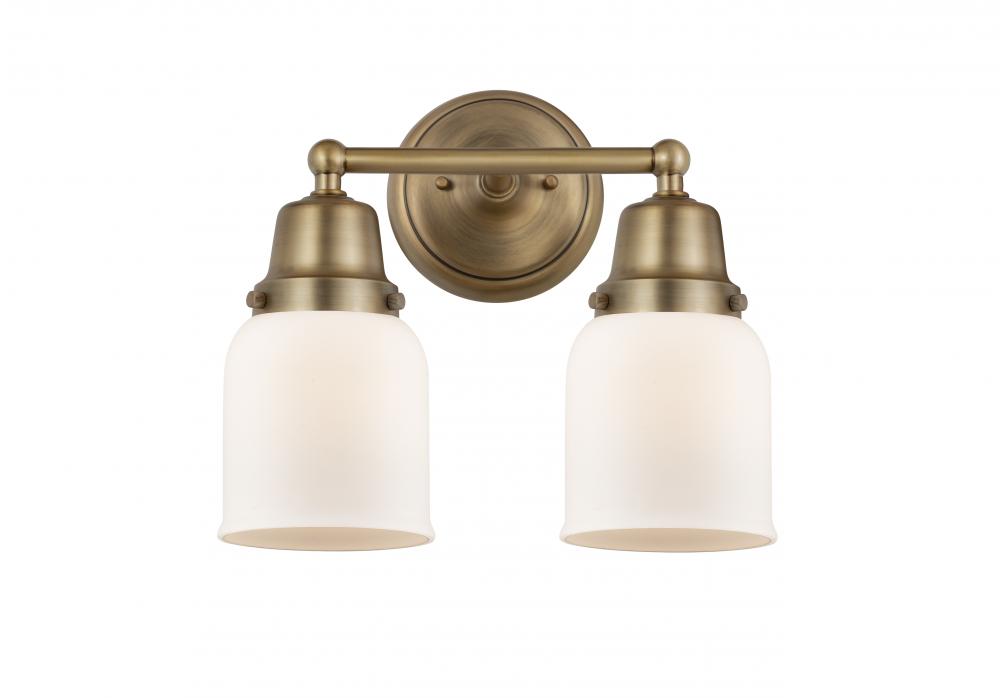 Bell - 2 Light - 13 inch - Brushed Brass - Bath Vanity Light