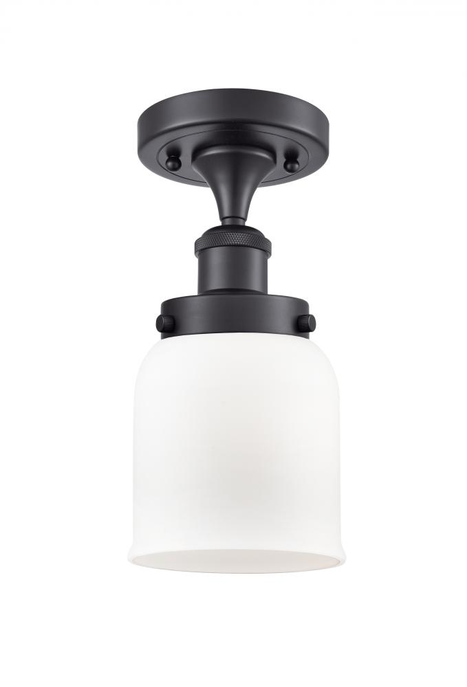 Bell - 1 Light - 5 inch - Matte Black - Semi-Flush Mount