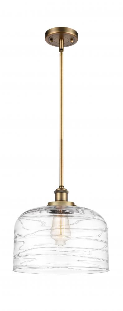 Bell - 1 Light - 12 inch - Brushed Brass - Mini Pendant